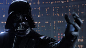 episodio v armatura di Darth Vader e segreto di io sono tuo padre in star wars