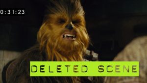 violenza di chewbacca scena tagliata episodio VII star wars