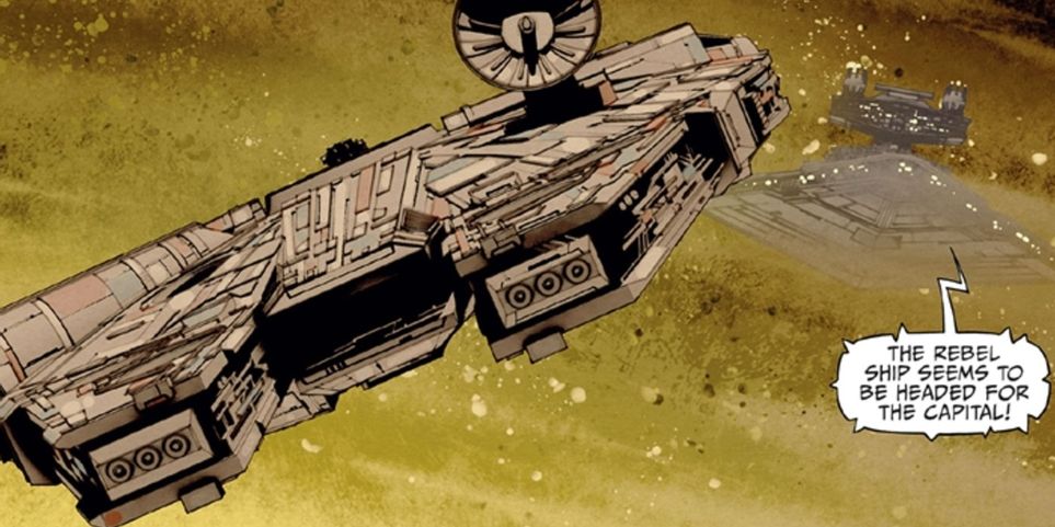 Il Millennium Falcon nel nuovo fumetto