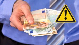 Attenzione contanti euro