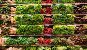 scaffale verdure
