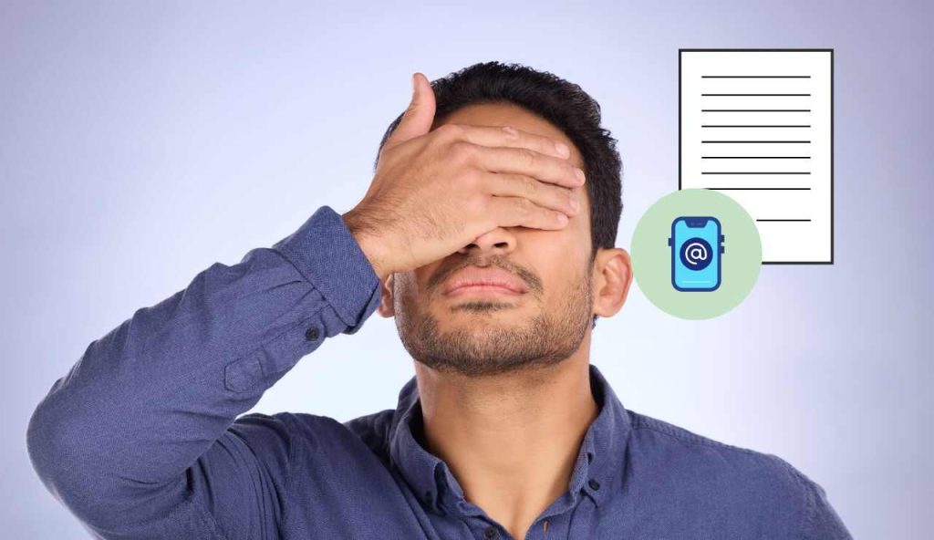 Lettera di licenziamento con email