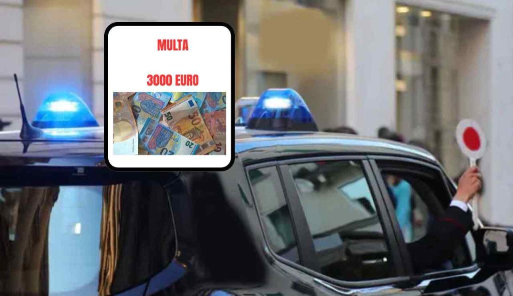 Multa 3000 euro