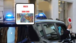 Multa 3000 euro