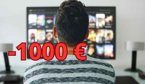 1000 euro per guardare streaming
