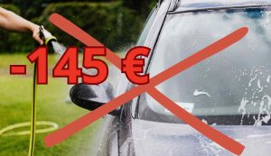 Auto lavaggio giardino