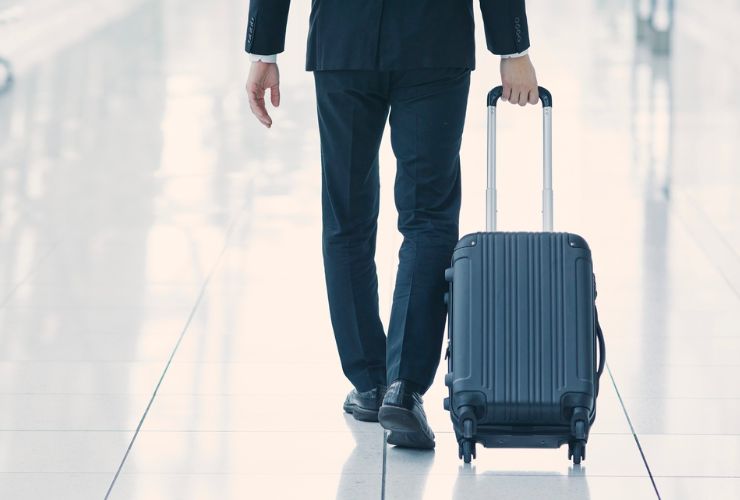 Passeggero in aeroporto