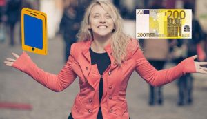Sonna con soldi da smartphone