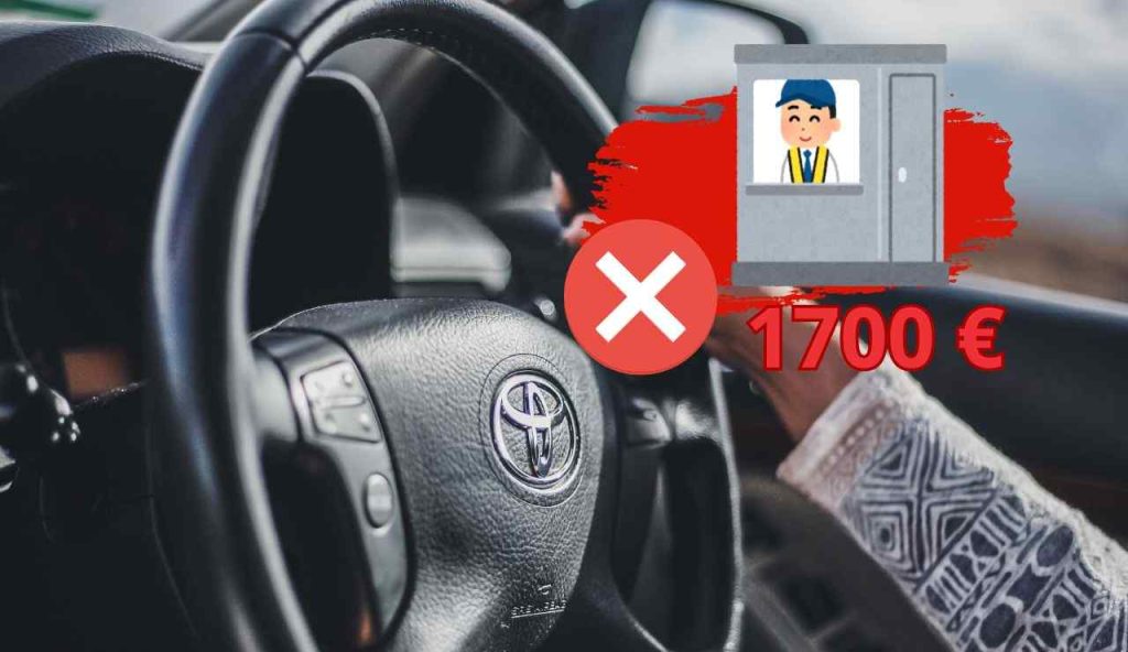 1700 euro casello auto