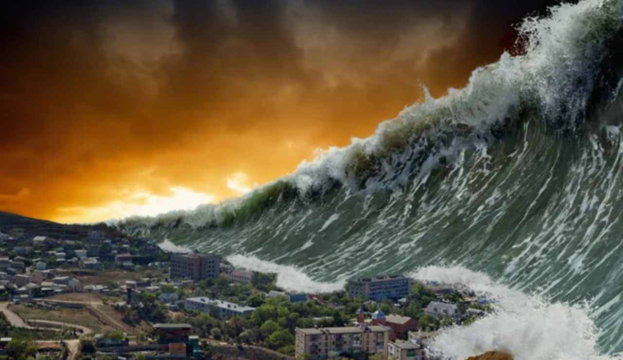 Illustrazione di uno tsunami (Depositphotos foto) - www.insolenzadir2d2.it