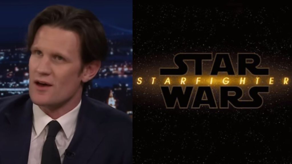 Matt Smith in Star Wars Starfighter (The Tonight Show Starring Jimmy Fallon - youtube screenshot) - www.insolenzadir2d2.it
