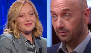 Giorgia Meloni e Joe Bastianich (Rai - masterchef italia - youtube screenshot) - www.insolenzadir2d2.it