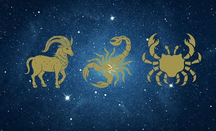 Capricorno, Scorpione e Cancro 