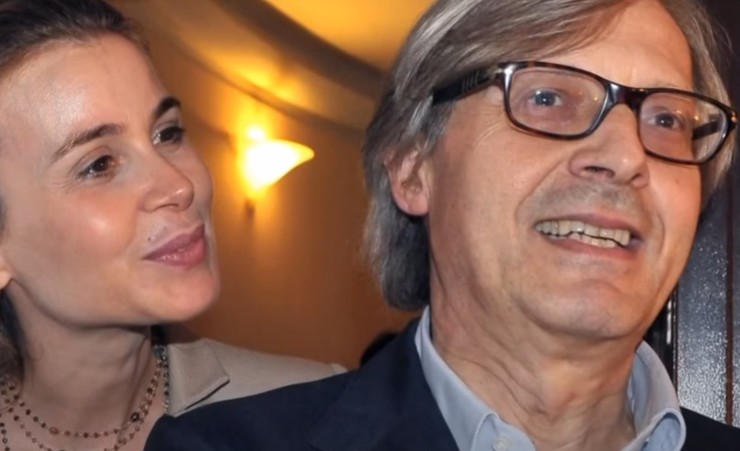Sgarbi e Sabrina Colle (Rai - youtube screenshot) - www.insolenzadir2d2.it