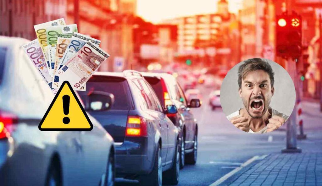 Auto al semaforo e multa (Depositphotos foto) - www.insolenzadir2d2.it