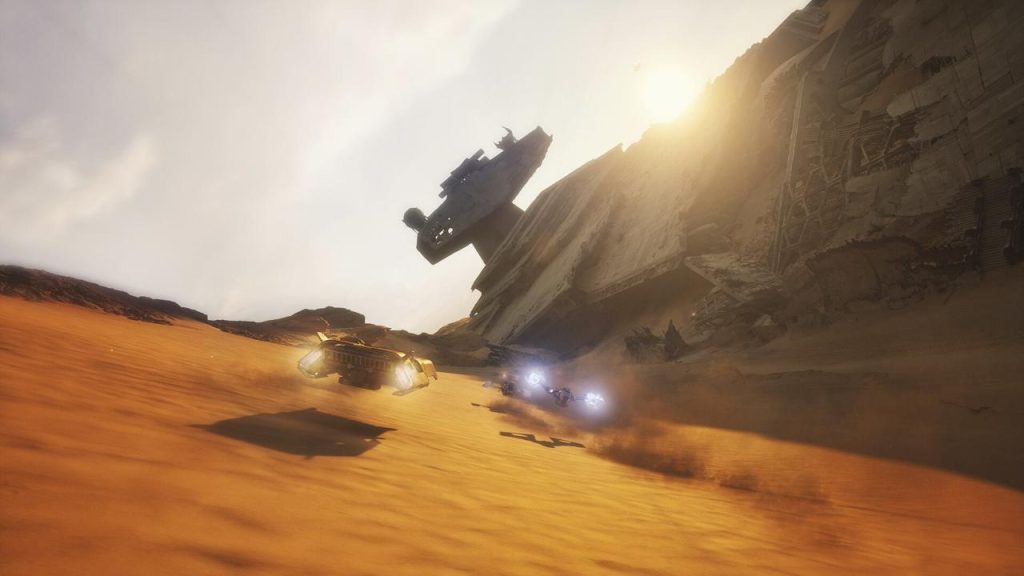 Fotogramma del trailer di Galactic Racer (starwars - youtube screenshot) - www.insolenzadir2d2.it